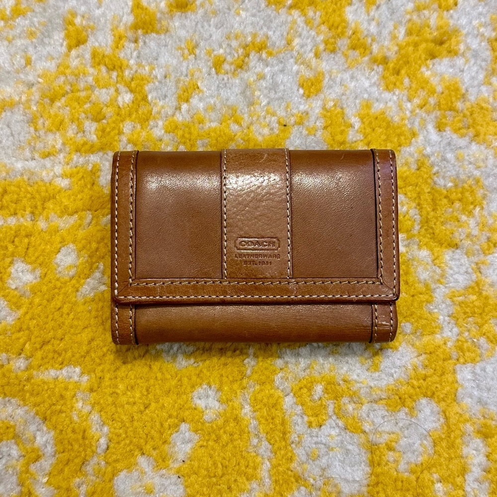 Vintage Small Tan Coach Wallet
